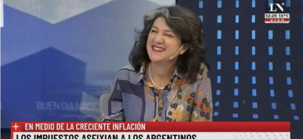 Carga tributaria argentina: Fernanda Laiún en La Nación+