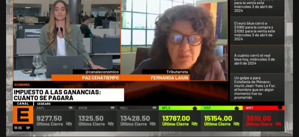 Fernanda Laiún opinó en Canal E junto a Paz Cenatiempo