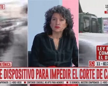 Participación de Fernanda Laiún en Crónica TV ju ...