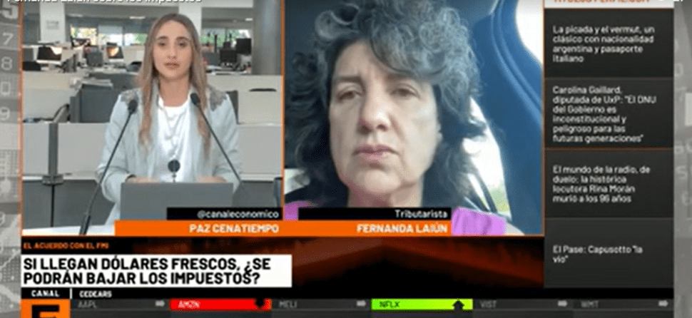 Fernanda Laiún en Canal E: impuestos, evasión y el impacto de los nuevos acuerdos económicos